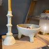 Rustic Papier Mache Candlestick - Ellen