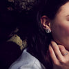 Fanned Seed Pod Stud Earrings - Silver - Alex Monroe