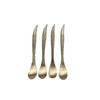 Feather Brass Teaspoon - Set of Four - Greige - Home & Garden - Chiswick, London W4 