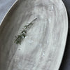 Really big serving bowl oval shape wonki ware south africa warm grey wash
