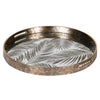 Round Gold Fern Pattern Tray - 44.5cm