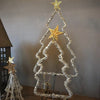 Beaded Silver Outline Christmas Tree from Walther & Co, Denmark - Greige - Home & Garden - Chiswick, London W4 