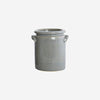 Ceramic Flowerpot or Utensil Pot - Light Grey - Two Sizes