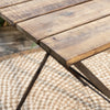 Folding Reclaimed Wood & Iron Outdoor Table