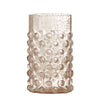 Bobble Glass Tumbler - Recycled Glass - Rose