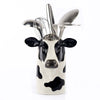 Friesian Cow Utensil Pot Quail Ceramics