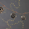 rustic antique zinc and brass wire bud garland
