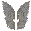 feather effect metallic angel wings