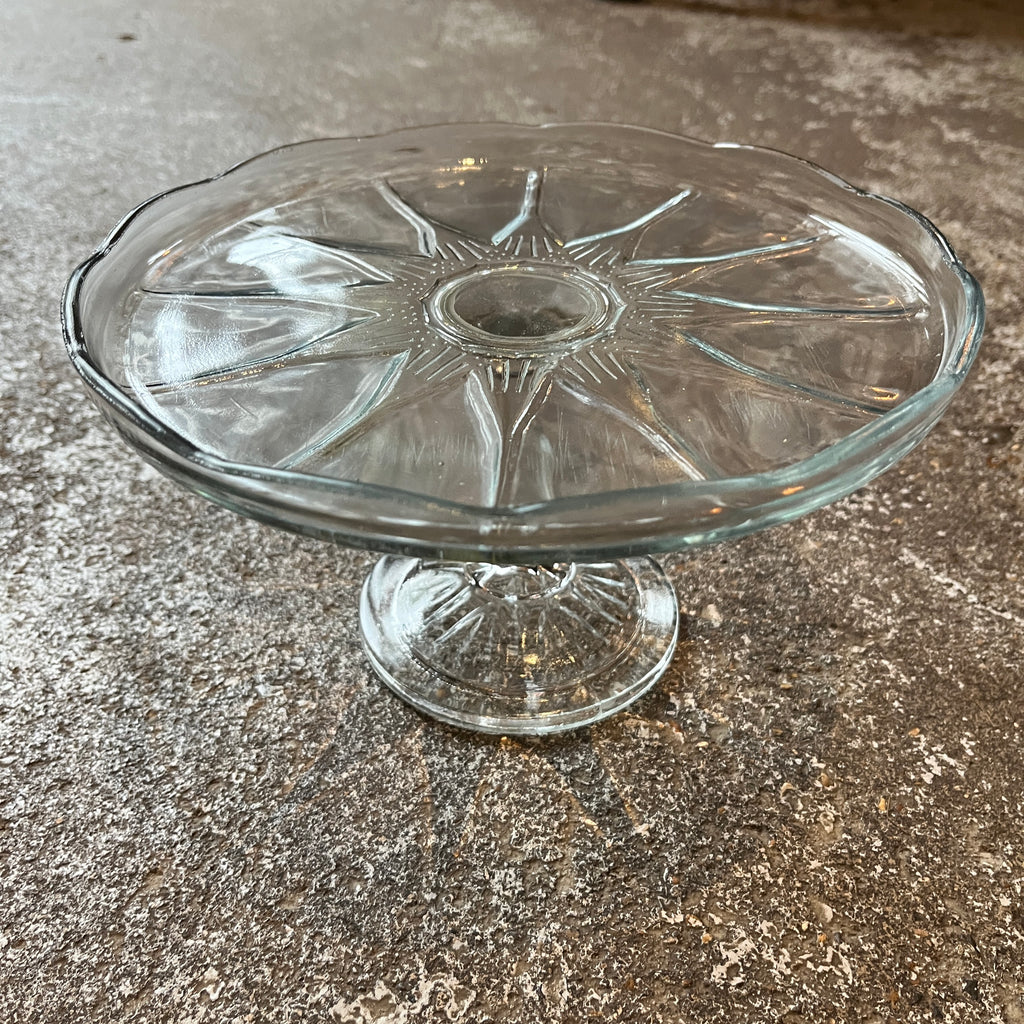 Glass Cake Stand Three Sizes