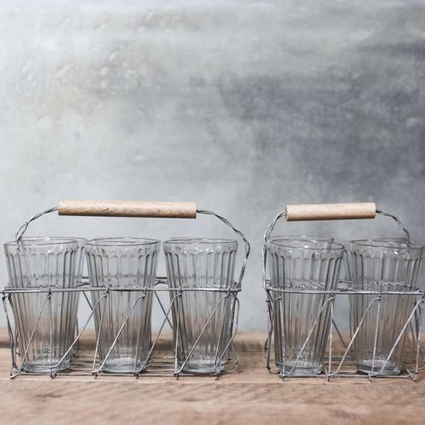 Wire Pannier or Holder for Chai Glasses