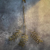 Hanging Beaded Gold Pine Sprig - Walther & Co, Denmark