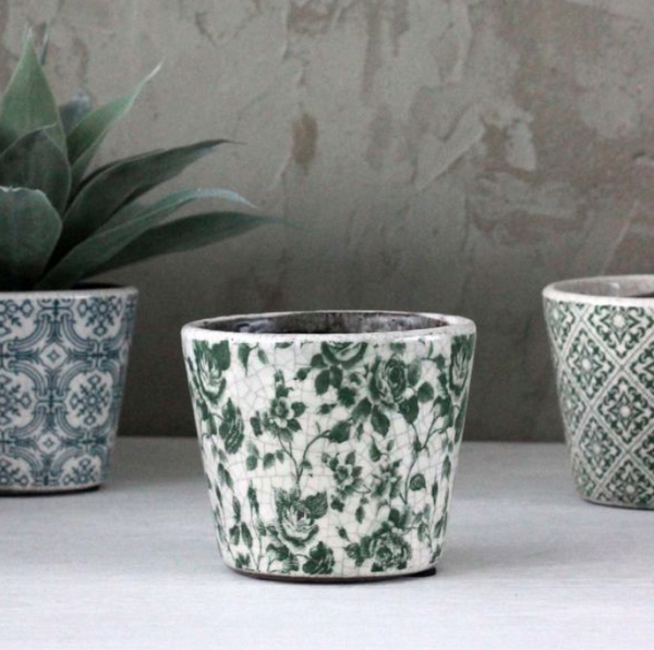 Colourful Terracotta Pots - Various Designs - Greige - Home & Garden - Chiswick, London W4 
