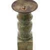 Green Marble and Iron Candlestand