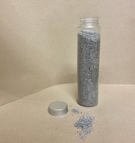 Grey sand for candles