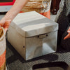 Washable Paper Storage Box Uashmama Italy A4 Low or Tall Light Grey