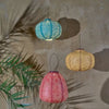 Solar Lantern - Pumpkin - Yellow