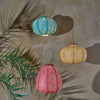 Solar Lantern - Pumpkin - Teal