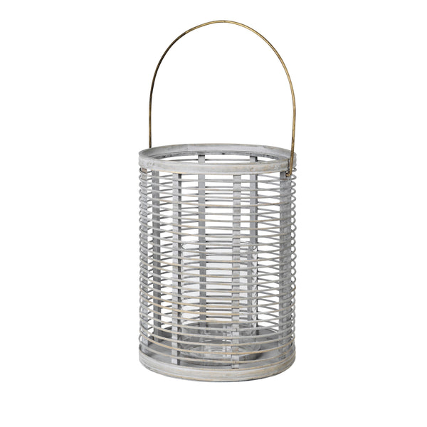 Broste Bamboo Wooden Lantern - Horizon - Greige - Home & Garden - Chiswick, London W4 