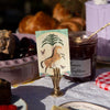 Brass Hand Card Holder or Place Name Holder