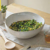 handmade rustic ceramic salad bowl