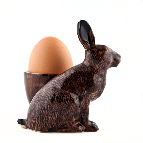 Hare with Egg Cup by Quail Ceramics