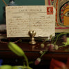 Brass Heart Card Holder or Place Name Holder