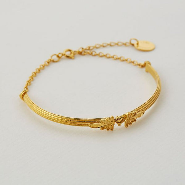 Hinged Column Bracelet - Gold - Alex Monroe