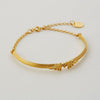Hinged Column Bracelet - Gold - Alex Monroe