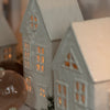 Ceramic House & Church Tealight Holders - Cream