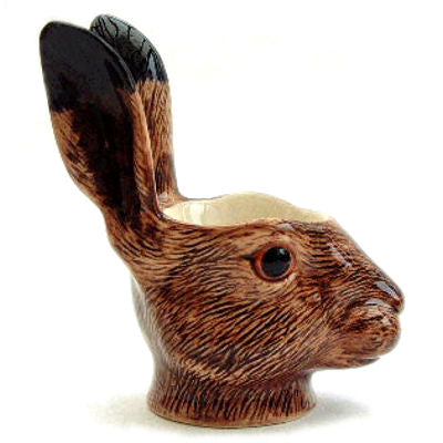 Ceramic Hare Head Egg Cup Quail Ceramics