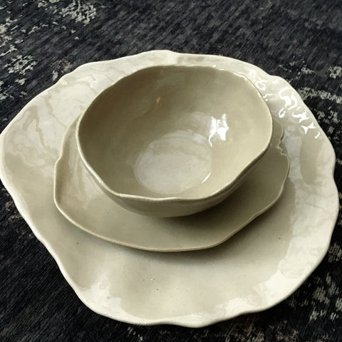 Sandstone Tableware by Dominique Mosseray - Greige - Home & Garden - Chiswick, London W4 