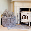 Patchwork Sheepskin Beanbag by Shepherd of Sweden - Asphalt or Stone - Greige - Home & Garden - Chiswick, London W4 