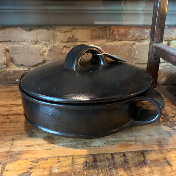 Black Terracotta Cookware - Small Casserole - Greige - Home & Garden - Chiswick, London W4 