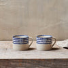 Handmade Indigo Drop Squat Mug Small