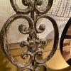 Iron Scroll Lamp with Black Shade