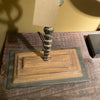 Iron Scroll Lamp with Black Shade