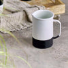 unbreakable enamelware jug black and white