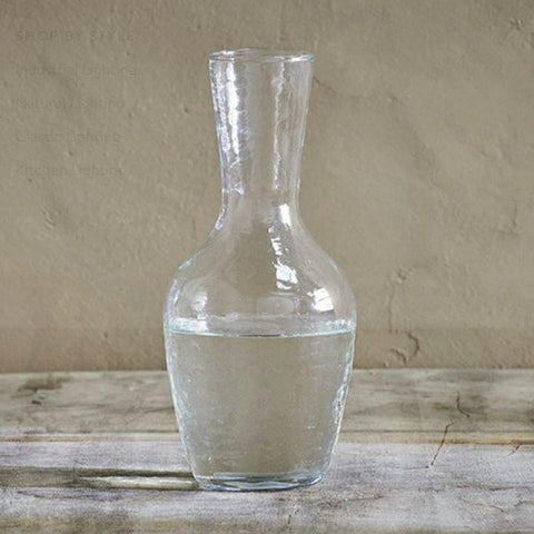 hammered recycled glass carafe or jug