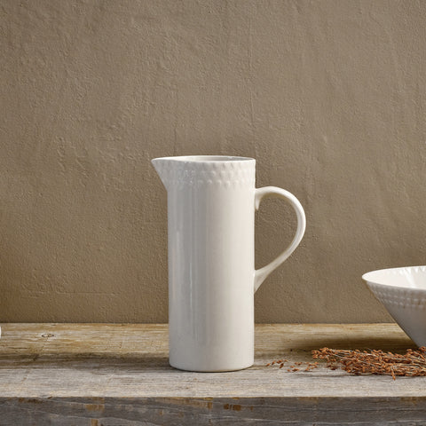 Ela Dinnerware Range - Cream - Jug - bobble droplet design