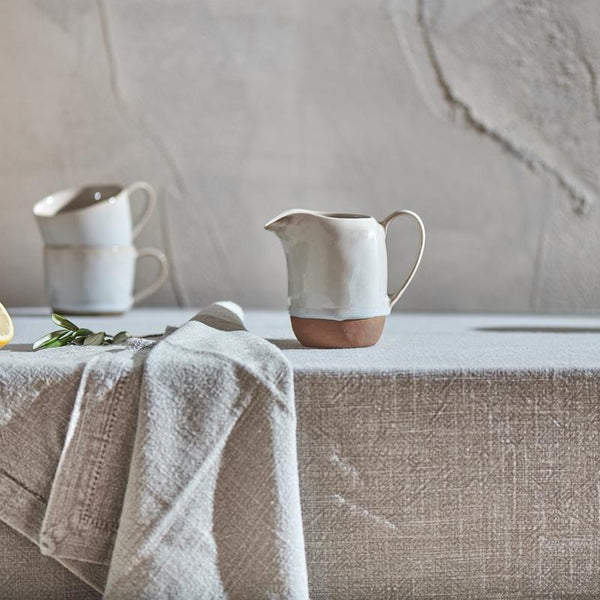 Rustic Glazed Terracotta Jug - Greige - Home & Garden - Chiswick, London W4 