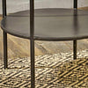 Marble and Iron Side Table - 45cm Diameter