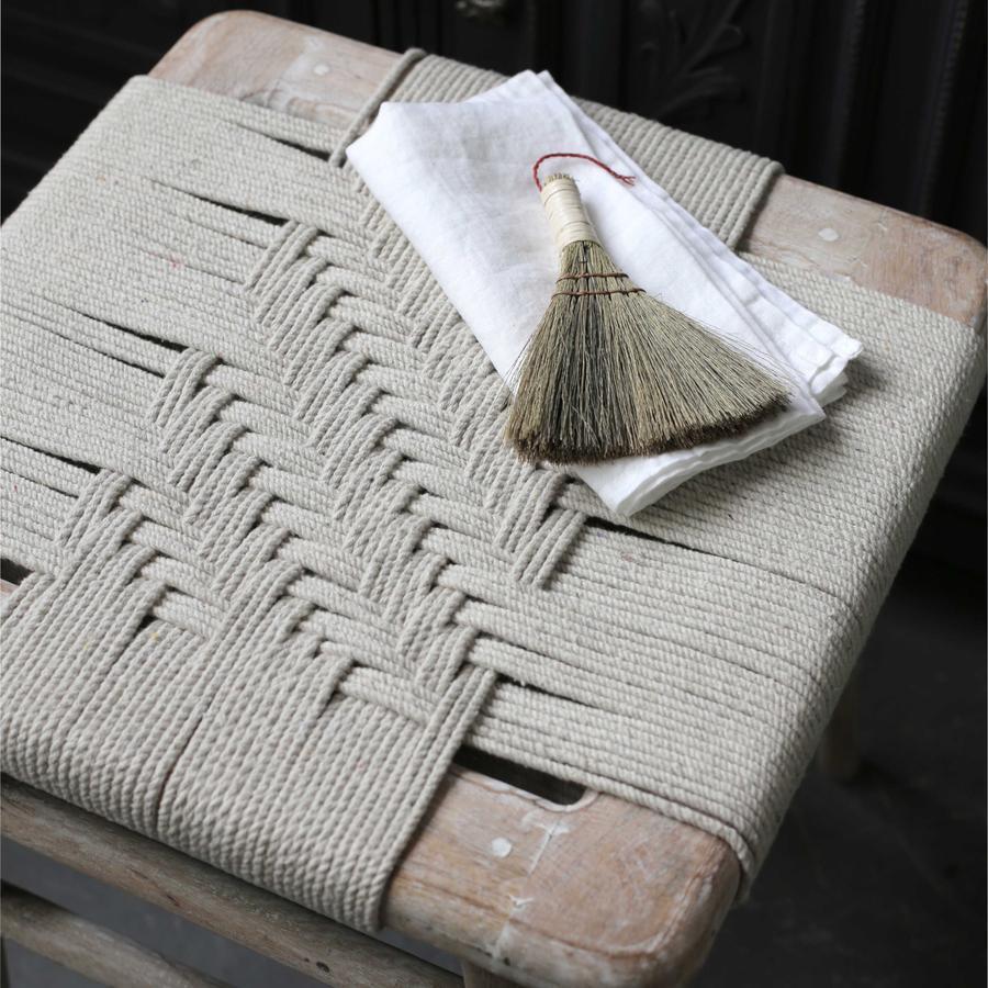 Large Upholstered Bench or Footstool - Air - Broste Copenhagen – Greige ...