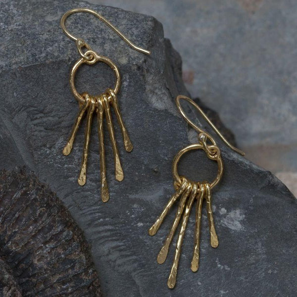 Pin Drop Gold Plated Earrings