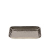 Shiny Hammered Nickel Candle Tray Plate - Square - Three Sizes - Greige - Home & Garden - Chiswick, London W4 