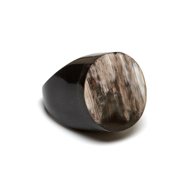 Buffalo Horn Ring - Round Natural - Greige - Home & Garden - Chiswick, London W4 