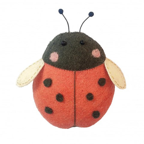 Mini Ladybird Felt Wall Art by Fiona Walker