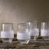 etched frosted glass recycled glass tumbler