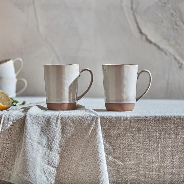 Rustic Glazed Terracotta Tall Mug 