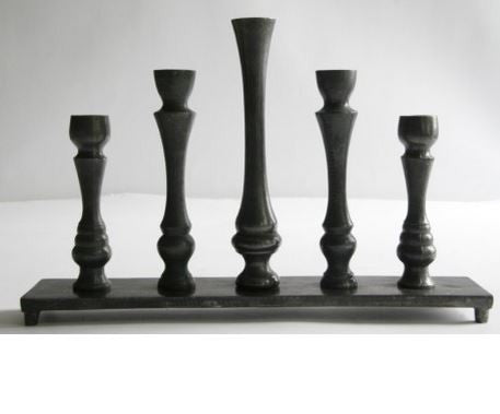 5 Candlesticks in a Row - Greige - Home & Garden - Chiswick, London W4 