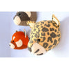 Mini Leopard Felt Wall Head Fair trade